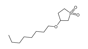 3-octoxythiolane 1,1-dioxide Structure