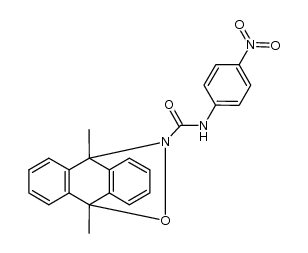 9,10-dihydro-9,10-dimethyl-N-(4-nitrophenyl)-9,10-(epoxyimino)anthracene-11-carboxamide结构式