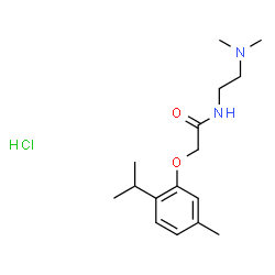 Acetamide, N-(2-(dimethylamino)ethyl)-2-(thymyloxy)-, monohydrochlorid e structure