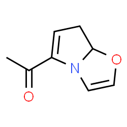 Ethanone, 1-(7,7a-dihydropyrrolo[2,1-b]oxazol-5-yl)- (9CI) structure