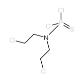 Phosphoramidothioic dichloride, N,N-bis(2-chloroethyl)-结构式