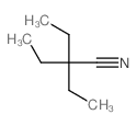 Butyronitrile, 2,2-diethyl- Structure