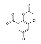 2,4-Dichloro-6-nitrophenyl=acetate structure