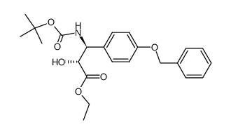 (αR,βS)-β-[[(1,1-Dimethylethoxy)carbonyl]amino]-α-hydroxy-4-(phenylmethoxy)-benzenepropanoic Acid Ethyl Ester structure