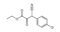 ethyl 3-(4-chlorophenyl)-3-cyano-2-oxopropanoate Structure