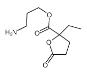 3-Aminopropyl 2-ethyl-5-oxotetrahydro-2-furancarboxylate Structure