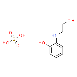 o-[(2-hydroxyethyl)amino]phenol sulphate结构式