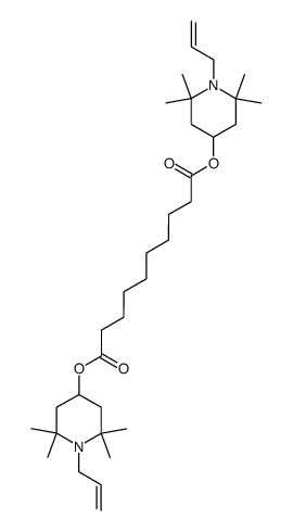 Decanedioic acid bis-(1-allyl-2,2,6,6-tetramethyl-piperidin-4-yl) ester Structure