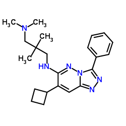 N3-(7-环丁基-3-苯基-1,2,4-三唑并[4,3-b]哒嗪-6-基)-N1,N1,2,2-四甲基-1,3-丙二胺结构式