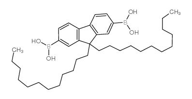 9,9-双十二烷基芴-2,7-二硼酸结构式