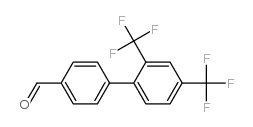 4-(2,4-Bis(trifluoromethyl)phenyl)benzaldehyde结构式