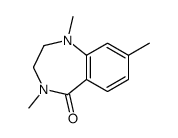 1,4,8-trimethyl-2,3-dihydro-1,4-benzodiazepin-5-one Structure