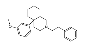 (4aR,8aR)-4a-(3-methoxyphenyl)-2-(2-phenylethyl)-1,3,4,5,6,7,8,8a-octahydroisoquinoline结构式