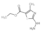 2-Hydrazino-4-methyl-thiazole-5-carboxylic acid ethyl ester structure