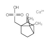 Bicyclo[2.2.1]heptane-1-methanesulfonicacid, 7,7-dimethyl-2-oxo-, calcium salt (2:1)结构式