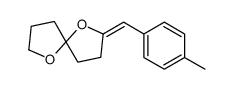 2-[(4-methylphenyl)methylidene]-1,6-dioxaspiro[4.4]nonane Structure