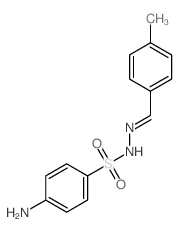 Benzenesulfonic acid,4-amino-, 2-[(4-methylphenyl)methylene]hydrazide结构式