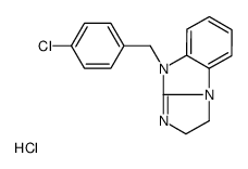 4-[(4-chlorophenyl)methyl]-1,2-dihydroimidazo[1,2-a]benzimidazole,hydrochloride Structure