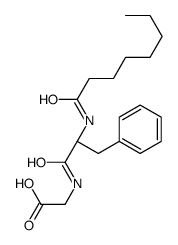 2-[[(2S)-2-(octanoylamino)-3-phenylpropanoyl]amino]acetic acid结构式