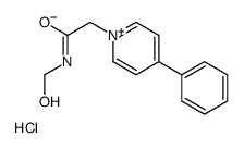 N-(hydroxymethyl)-2-(4-phenylpyridin-1-ium-1-yl)acetamide,chloride结构式