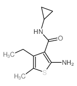 3-Thiophenecarboxamide,2-amino-N-cyclopropyl-4-ethyl-5-methyl-(9CI)图片