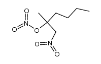 2-methyl-1-nitro-2-nitrooxy-hexane Structure