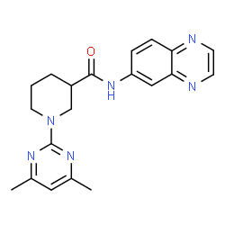 3-Piperidinecarboxamide,1-(4,6-dimethyl-2-pyrimidinyl)-N-6-quinoxalinyl-(9CI)结构式