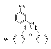 3-N-[(3-aminoanilino)-anilinophosphoryl]benzene-1,3-diamine结构式