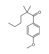 1-(4-methoxyphenyl)-2,2-dimethylhexan-1-one结构式