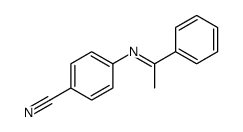 4-(1-phenylethylideneamino)benzonitrile Structure