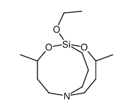 6-ethoxy-4,8-dimethyl-5,7-dioxa-1-aza-6-silabicyclo[4.4.3]tridecane Structure