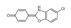 4-(5-chloro-3H-1,3-benzoxazol-2-ylidene)cyclohexa-2,5-dien-1-one Structure