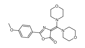 4-(dimorpholin-4-ylmethylidene)-2-(4-methoxyphenyl)-1,3-oxazol-5-one Structure