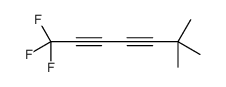 1,1,1-trifluoro-6,6-dimethylhepta-2,4-diyne结构式