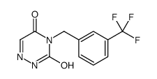 4-[[3-(trifluoromethyl)phenyl]methyl]-2H-1,2,4-triazine-3,5-dione Structure