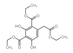 diethyl 4-(ethoxycarbonylmethyl)-2,6-dihydroxy-benzene-1,3-dicarboxylate picture