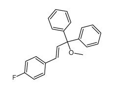 1-Fluoro-4-((E)-3-methoxy-3,3-diphenyl-propenyl)-benzene Structure