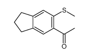 1-(6-methylsulfanyl-2,3-dihydro-1H-inden-5-yl)ethanone结构式