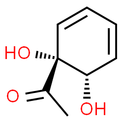 Ethanone, 1-[(1R,6S)-1,6-dihydroxy-2,4-cyclohexadien-1-yl]- (9CI)结构式