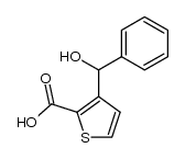 3-(α-Hydroxybenzyl)-2-thiophencarbonsaeure结构式