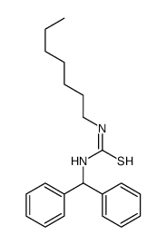 1-benzhydryl-3-heptylthiourea结构式