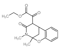 Ethyl (2,3-dimethyl-4-oxo-3,4,5,6-tetrahydro-2H-2,6-methano-1,3-benzoxazocin-5-yl)(oxo)acetate结构式