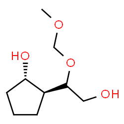 Cyclopentaneethanol, 2-hydroxy--ba--(methoxymethoxy)-, (1S,2S)- (9CI)结构式