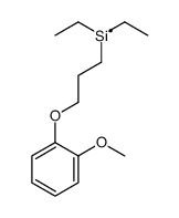 diethyl-[3-(2-methoxyphenoxy)propyl]silicon Structure