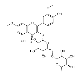 rhamnazin 3-O-rutinoside Structure