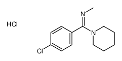 1-(4-chlorophenyl)-N-methyl-1-piperidin-1-ylmethanimine,hydrochloride Structure