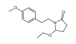 5-ethoxy-1-[2-(4-methoxyphenyl)ethyl]pyrrolidin-2-one结构式