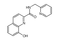 8-hydroxy-N-(pyridin-2-ylmethyl)quinoline-2-carboxamide Structure