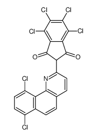 4,5,6,7-Tetrachloro-2-(7,10-dichloro-benzo[h]quinolin-2-yl)-indan-1,3-dione Structure