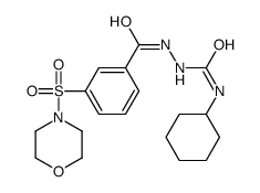 1-cyclohexyl-3-[(3-morpholin-4-ylsulfonylbenzoyl)amino]urea Structure